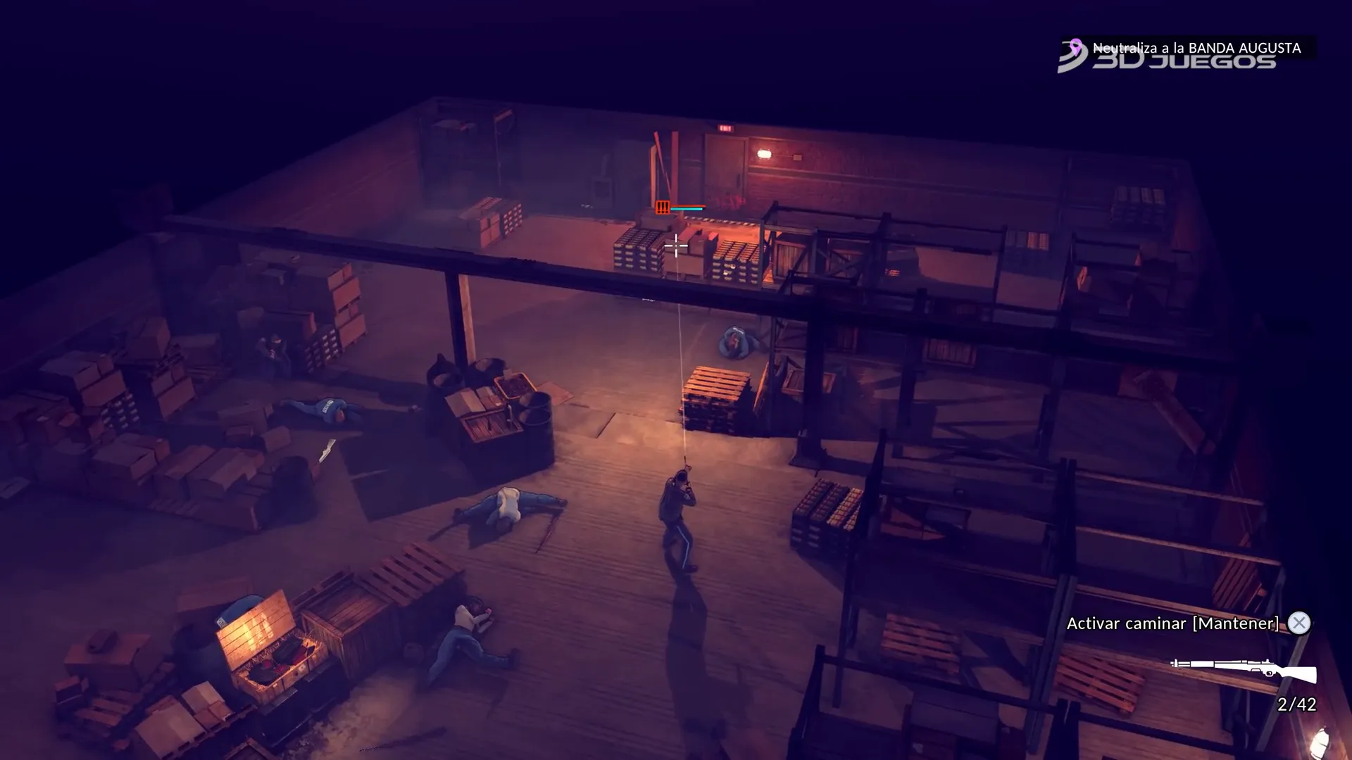 Escena de crimen para investigación en The Precinct