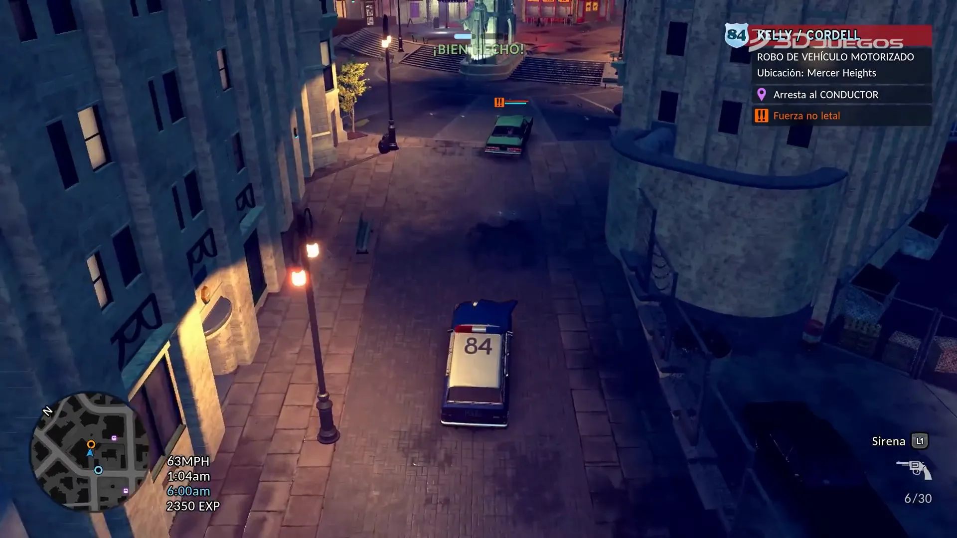 Persecución en coche en The Precinct