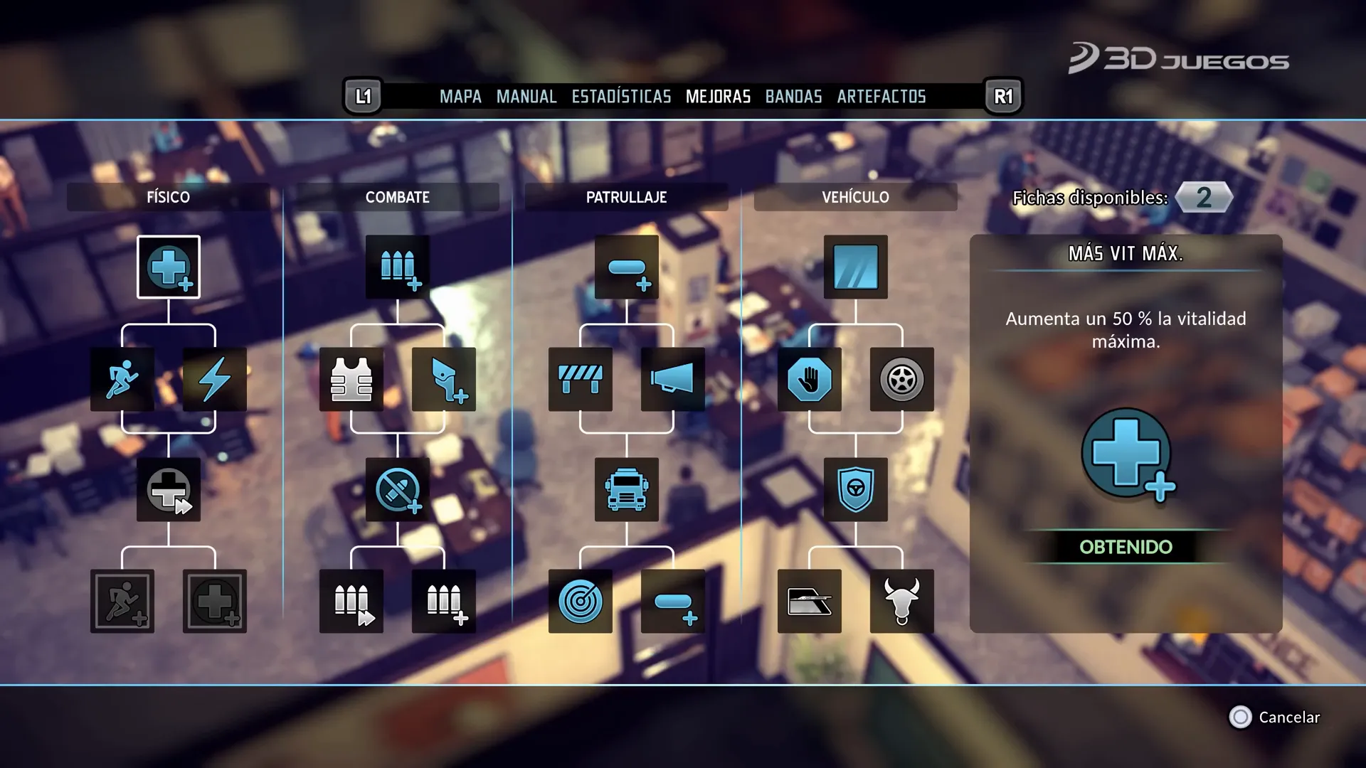 Árbol de habilidades de The Precinct