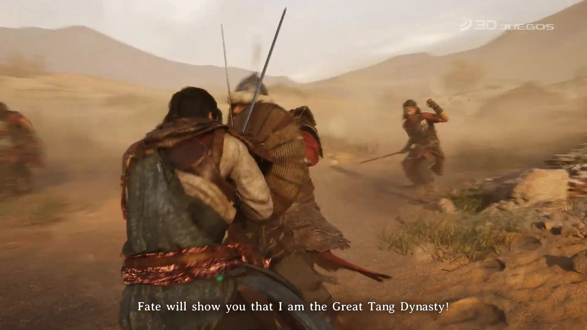 Escena de combate intenso en Blood Message con gráficos detallados