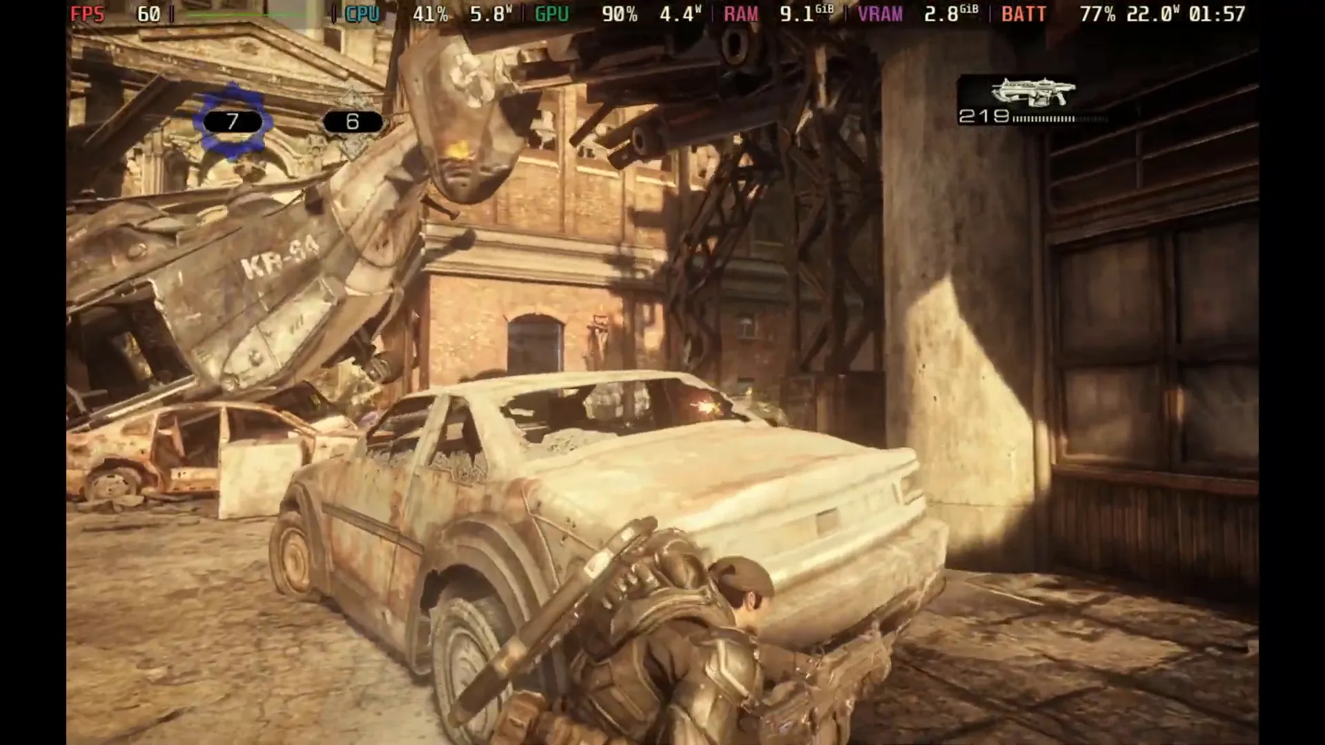 Gameplay fluido y estable en beta multiplayer de Gears of War: Reloaded en Steam Deck