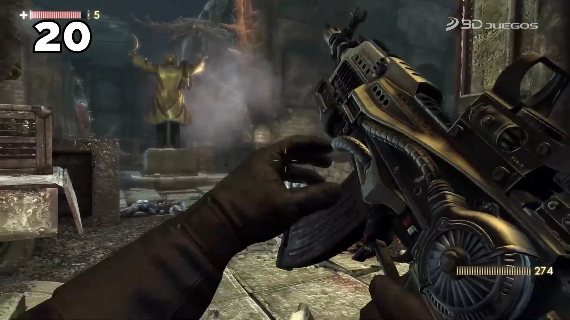 Gameplay de Singularity, shooter con viajes en el tiempo