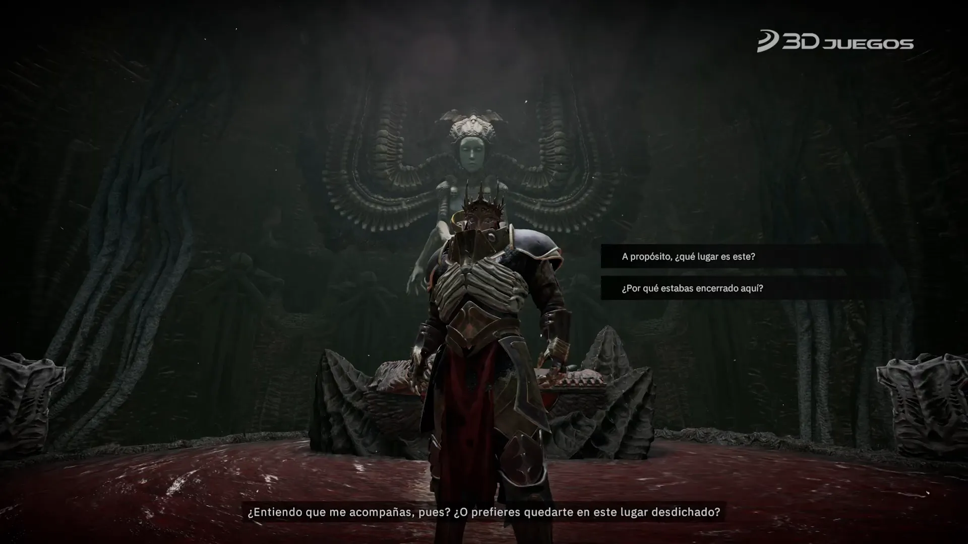 Encuentro con personajes míticos en una atmósfera oscura y opresiva