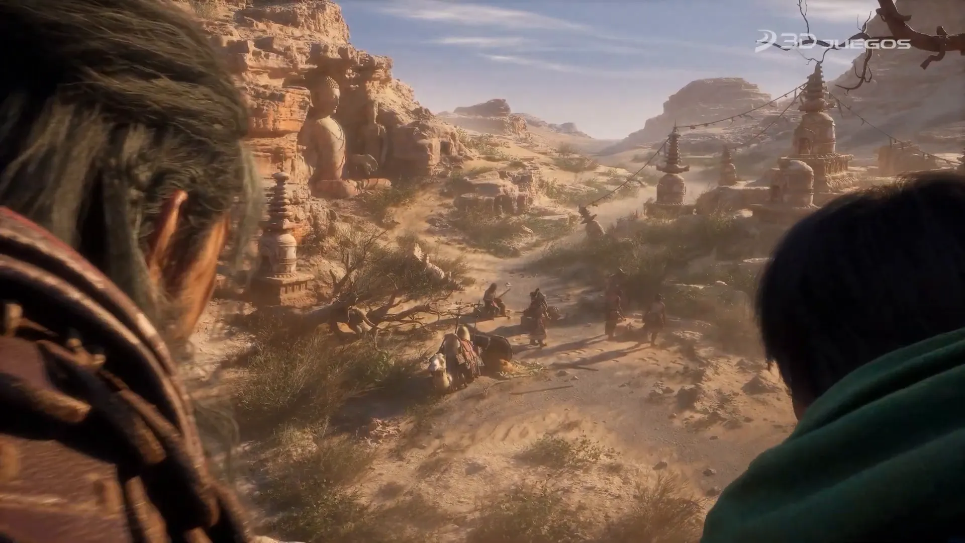 Secuencia de acción de Blood Message mostrando escenarios detallados y dinámicos