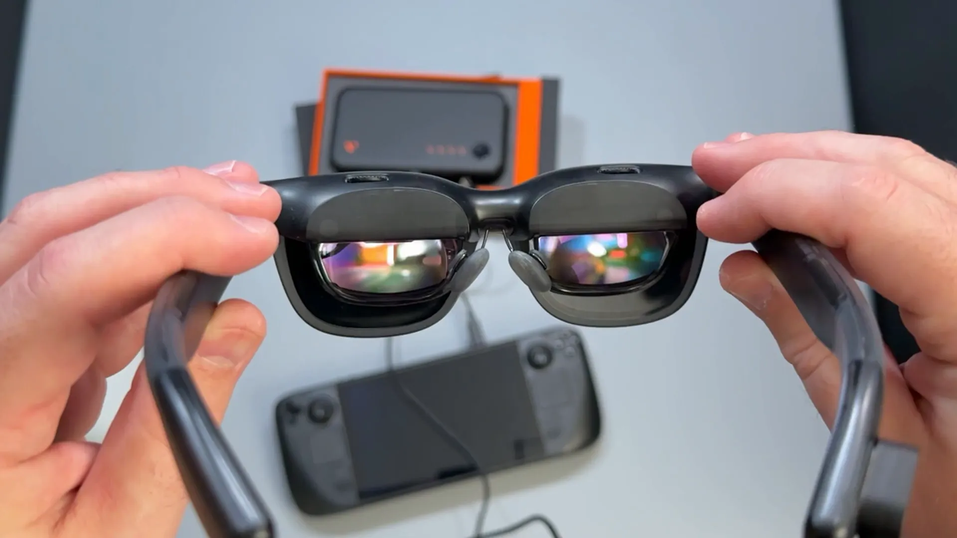 Calidad visual y efecto cromático de las gafas VITURE Luma Pro durante gameplay