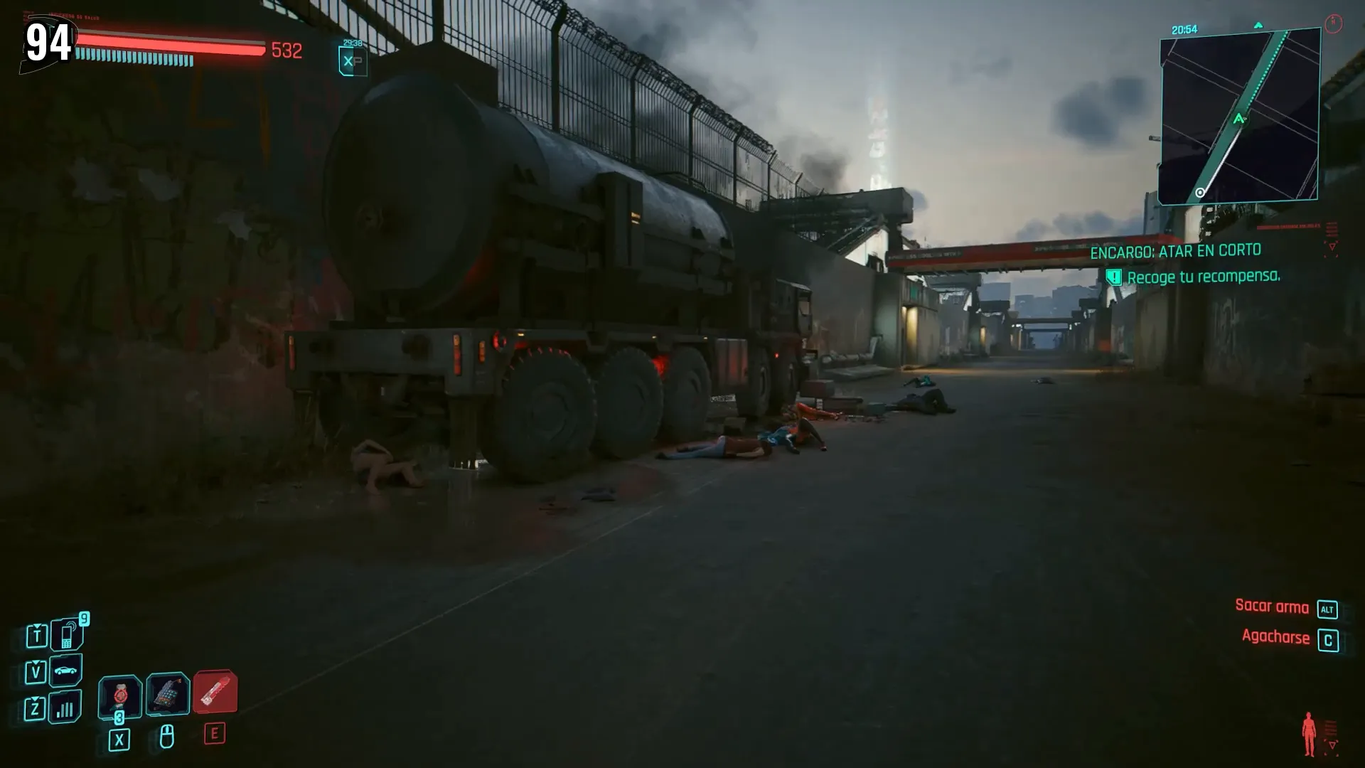 Referencia a Mad Max en Night City