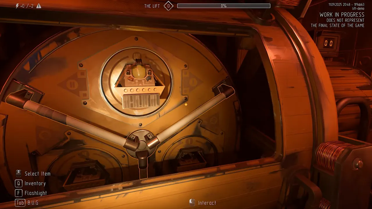 Sala con un generador que necesita ser alimentado por 'bees' en The Lift