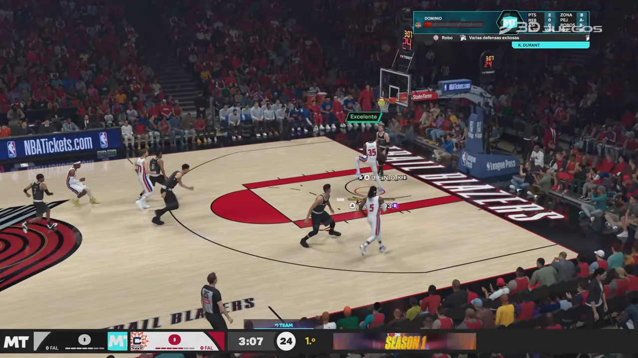 Presentación inicial de NBA 2K26 destacando mejoras en animaciones y movimiento