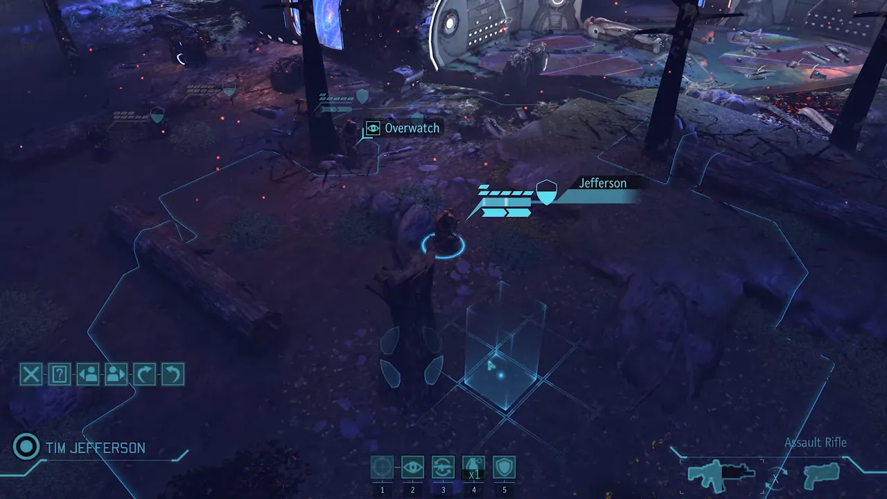 Captura de un combate táctico por turnos en XCOM